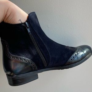 Atelier Brogue Leather Suede Chelsea Boot 8.5